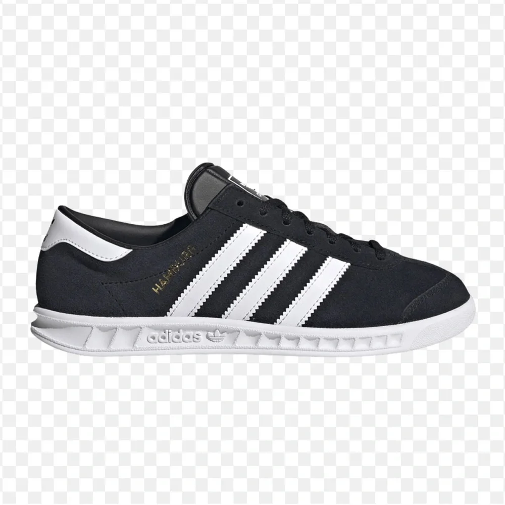 ADIDAS Hamburg Unisex Women's size 8 1/2 & Men's size 6 1/2 Black & White NEW🖤🤍👟